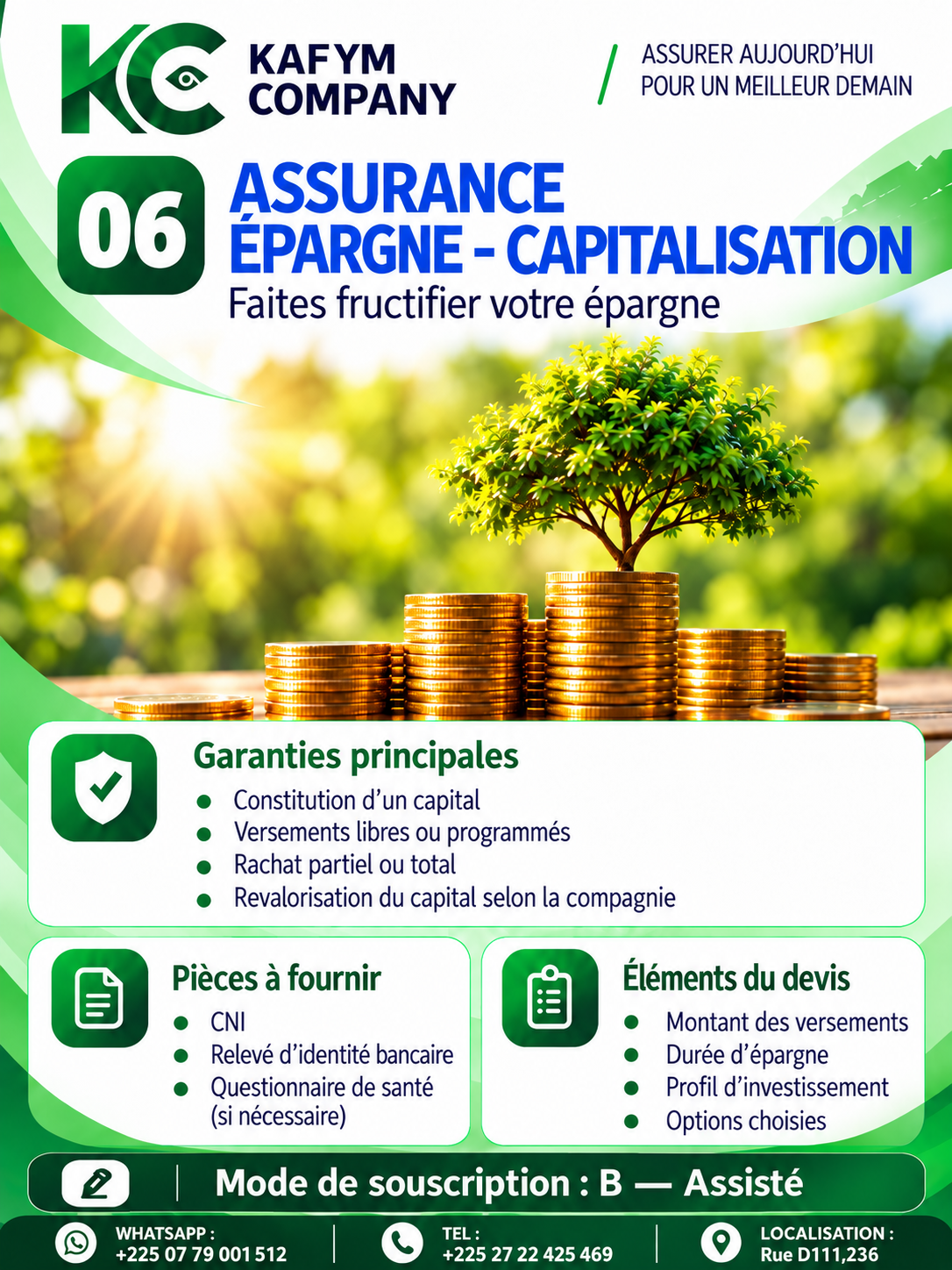 Assurance épargne – capitalisation