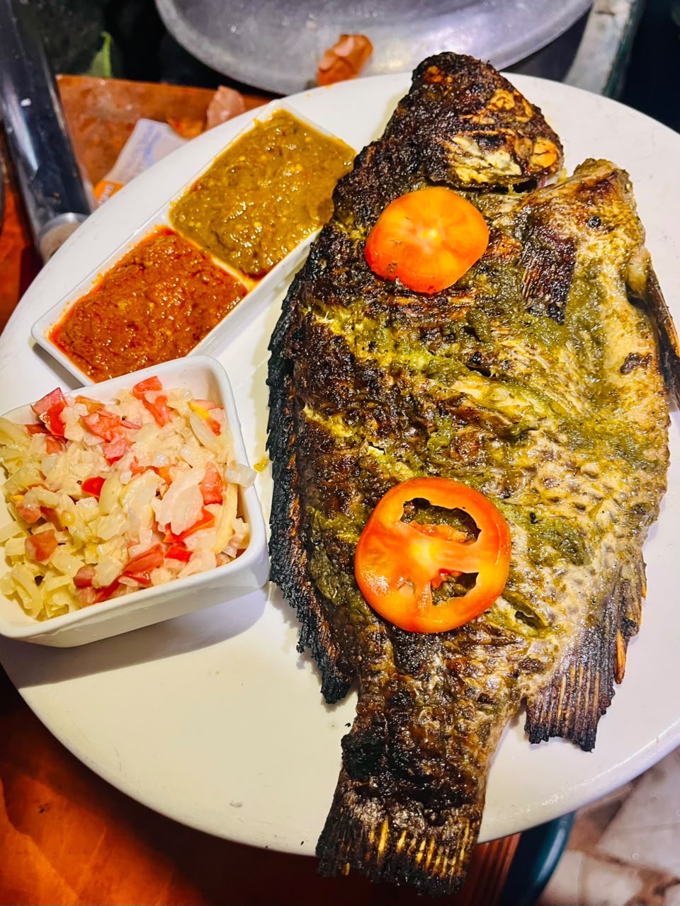 Poisson braisé