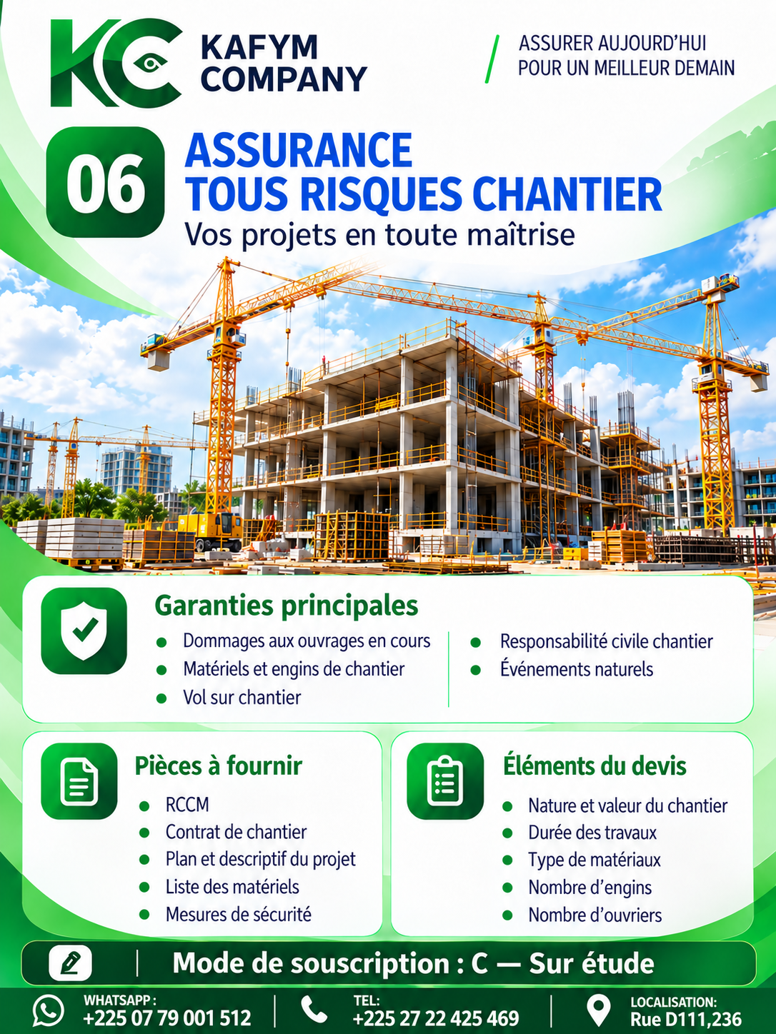 Assurance tous risques chantier