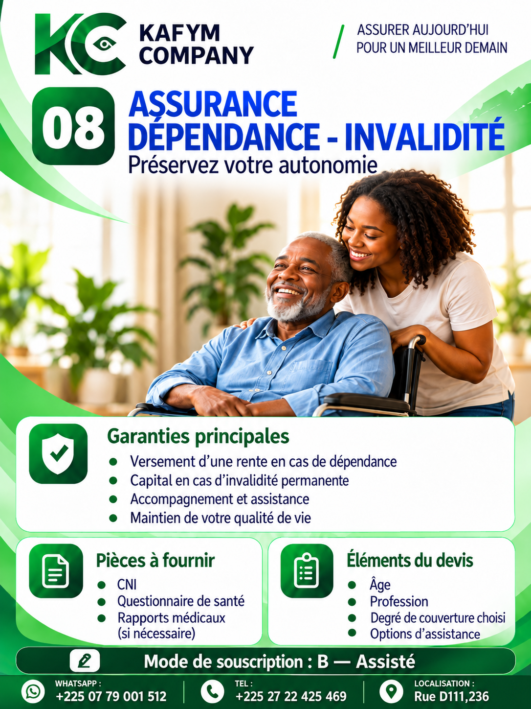 Assurance dépendance – invalidité