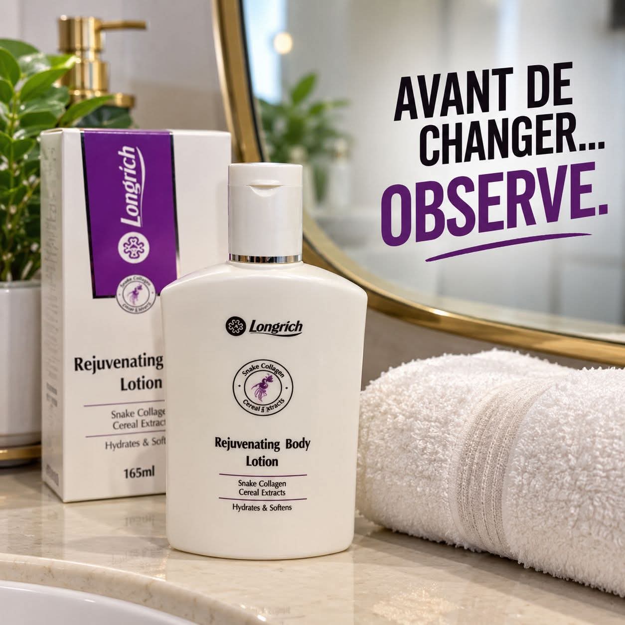 Lait de corps rajeunissant