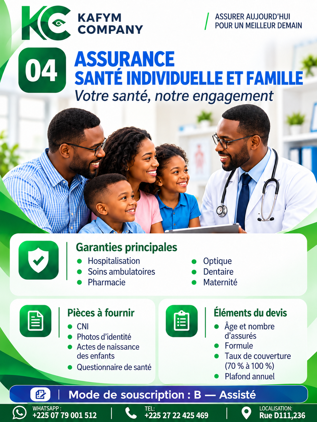 Assurance santé individuelle et famille