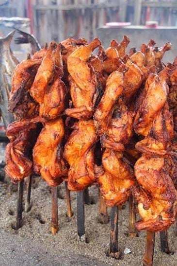 Poulet piqué