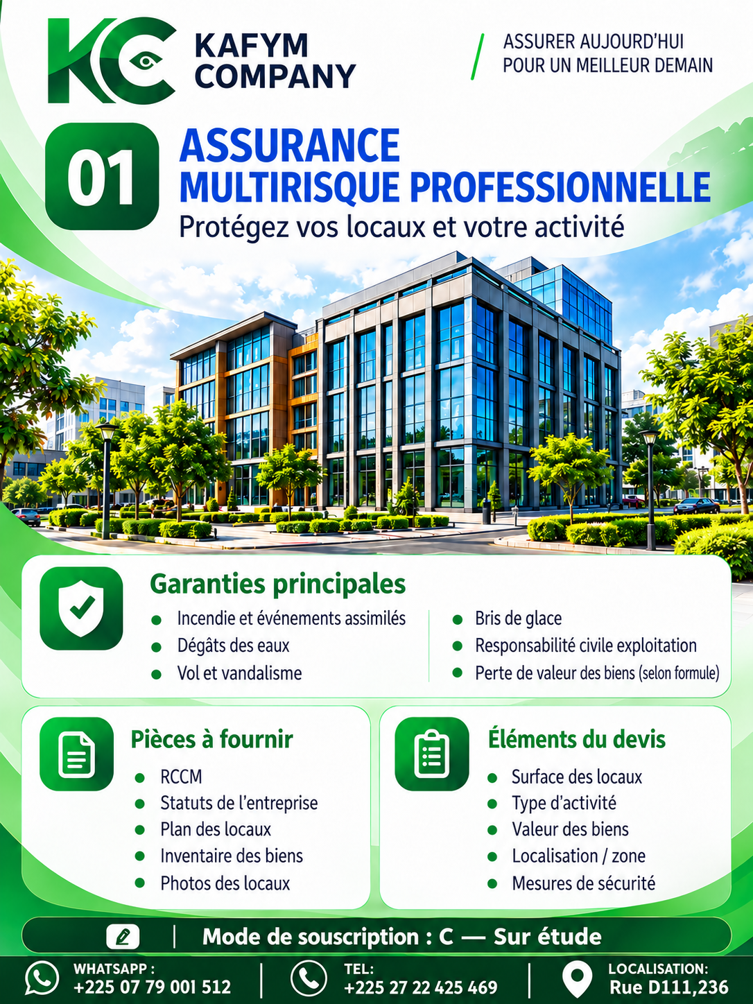Assurance multirisque professionnelle