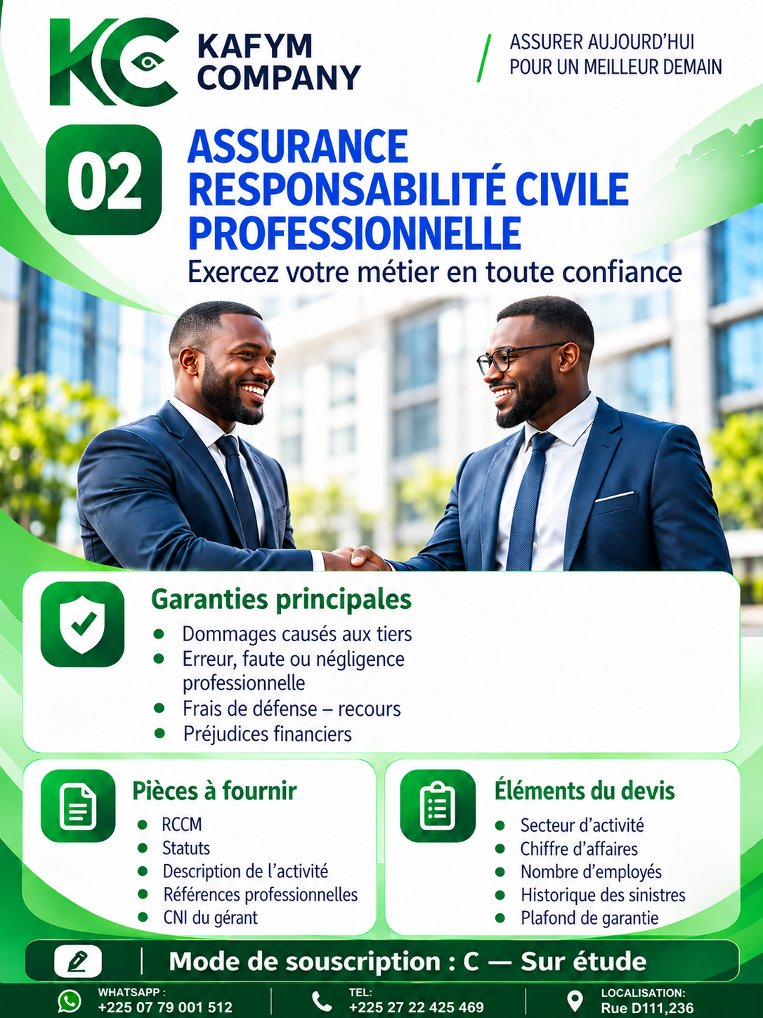 Assurance responsabilité civile professionnelle