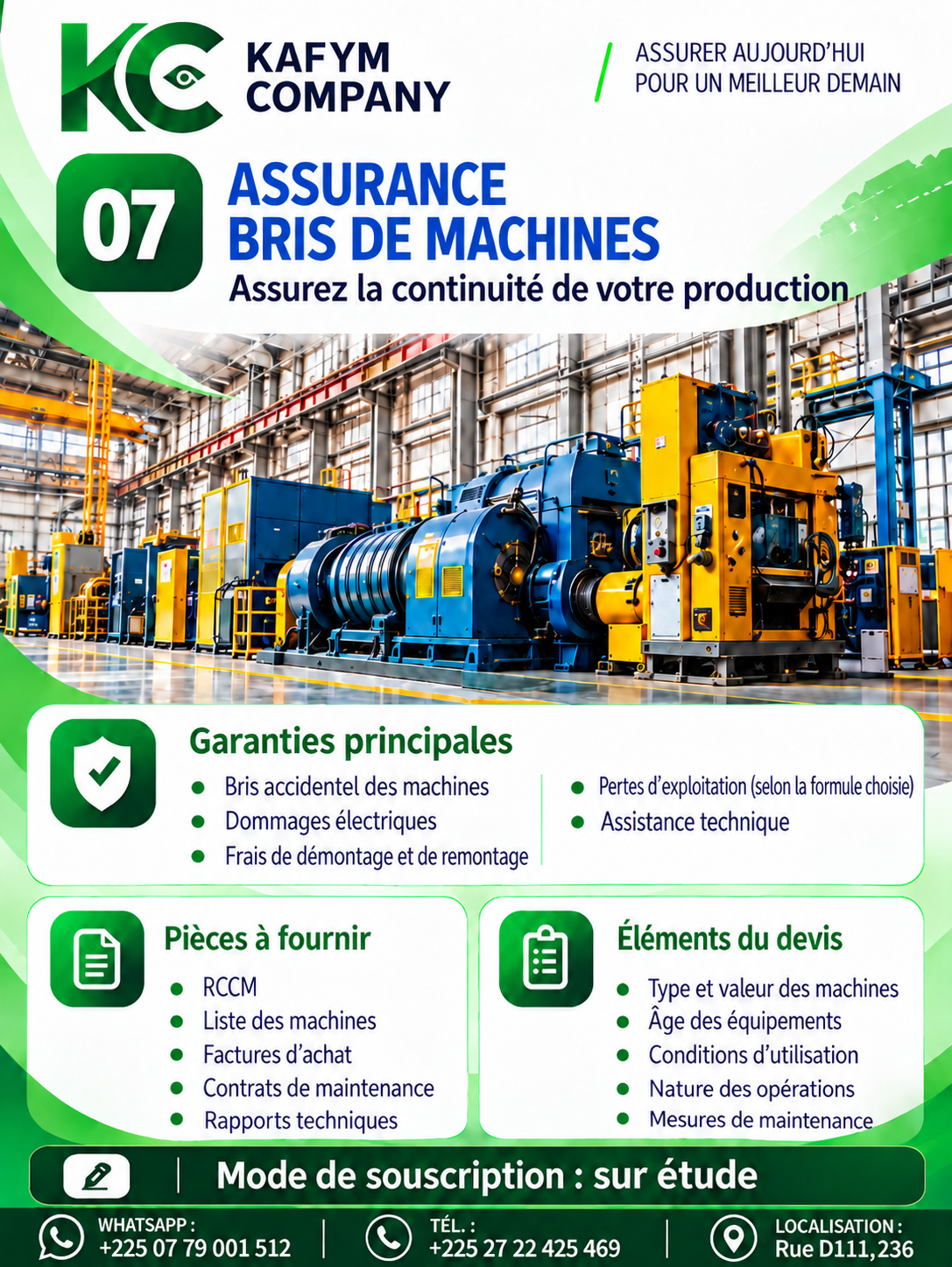 Assurance bris de machines